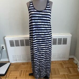 Joie horizontally striped tie dyed Maxi tank dress. Size small